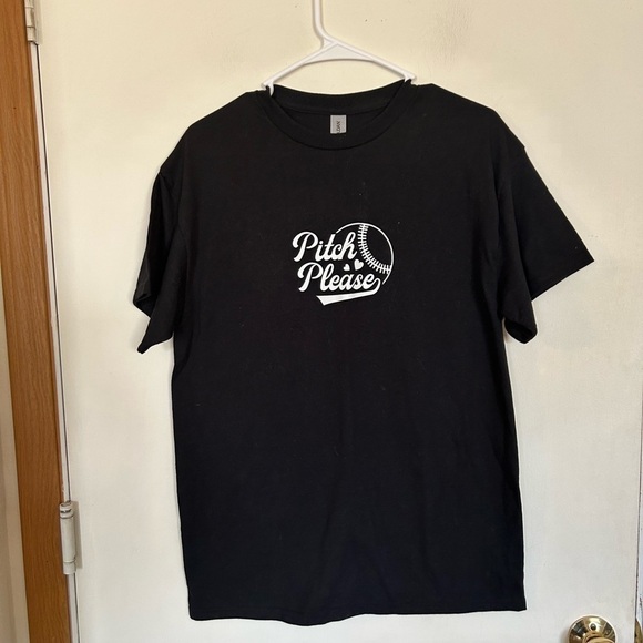 NWOT custom made pitch please softball shirt size medium ladies - Picture 1 of 6